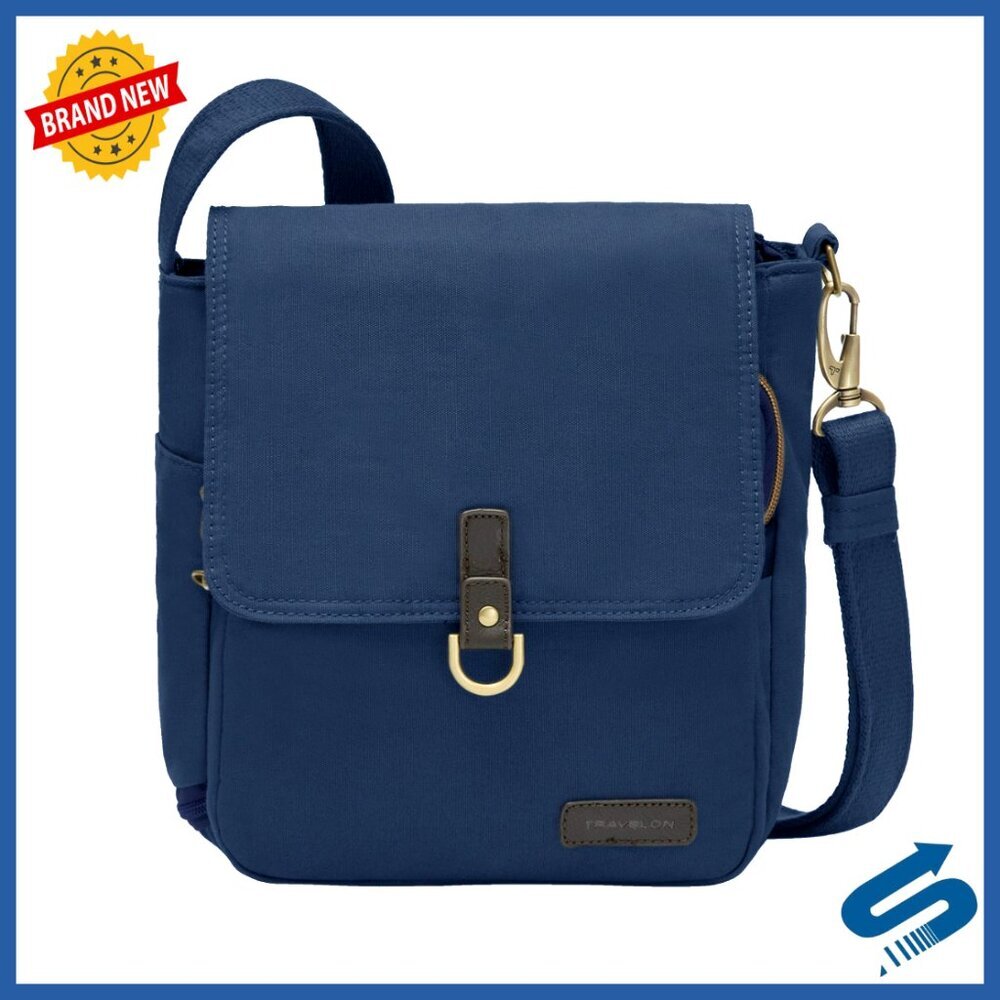 Anti-Theft Courier Tour Bag Canvas Leather Minimalist Travel Security Tote